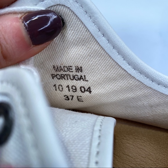 Birkenstock Santa Cruz White Canvas Round Toe Oxford Sneakers Size 37 Narrow - Picture 11 of 11